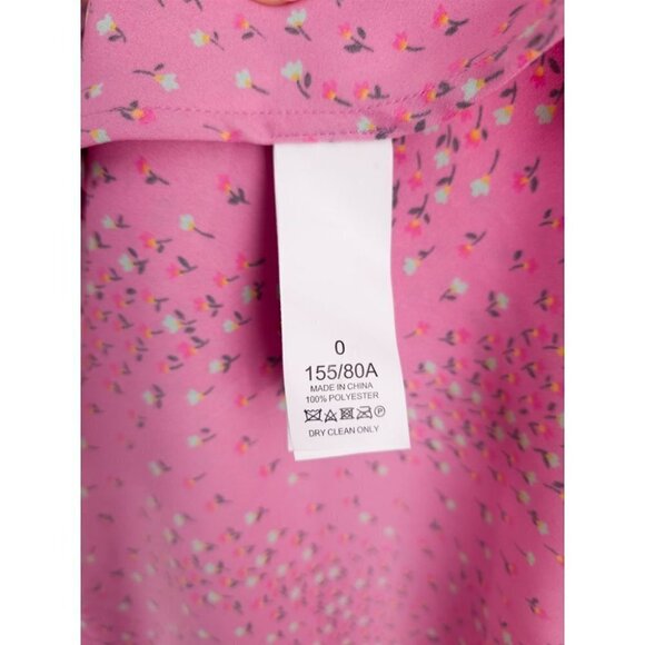 KATE SPADE 0 New Meadow Faux Wrap Dress in Pink Floral NWOT - Picture 13 of 13